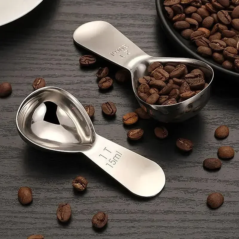 Coffee Tea Sugar - ステンレス鋼コーヒー計量スクープ粉砕 16 ミリリットル/30 ミリリットル豆茶砂糖繊細なホームバリスタアクセサリー