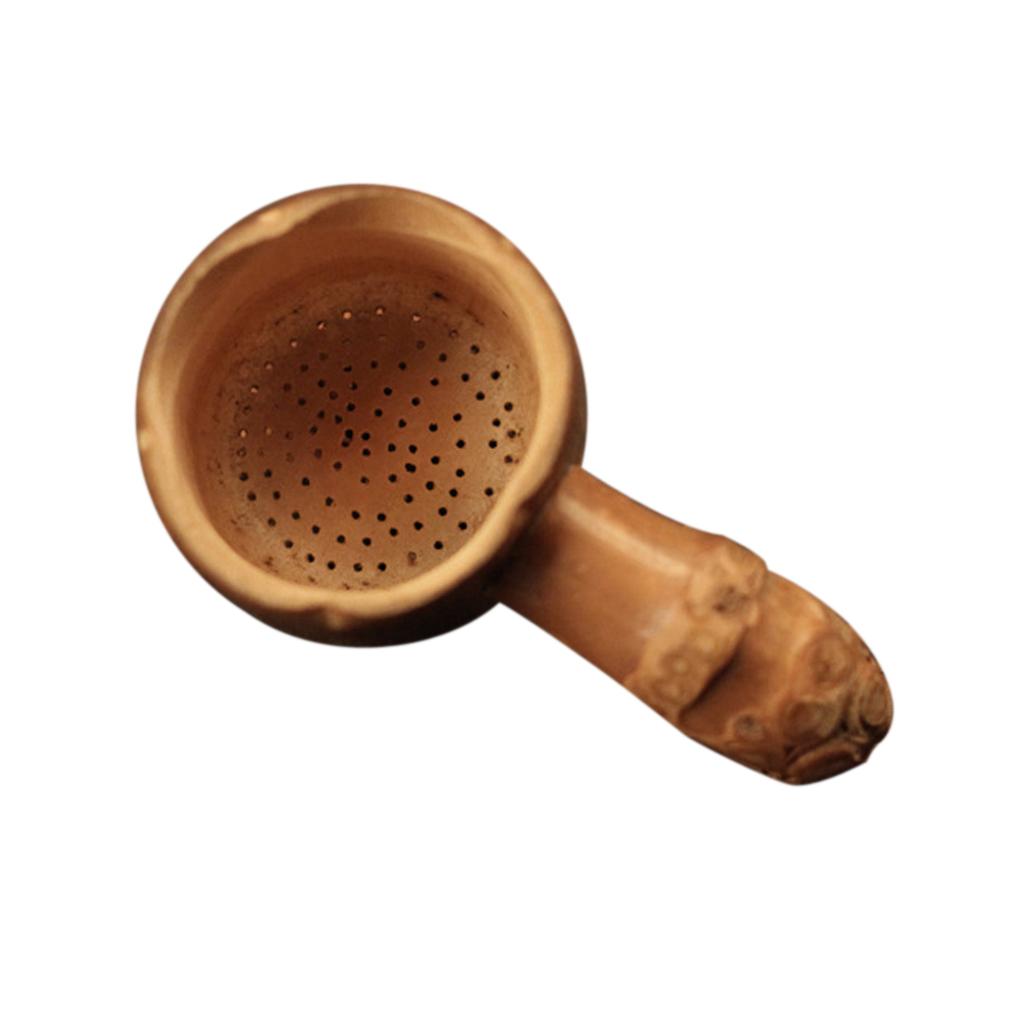 Coffee Or Tea Please - 持続可能な竹製茶こし、細かいメッシュの茶こし、ハーブティーまたはコーヒーインフューザー用、醸造アクセサリー
