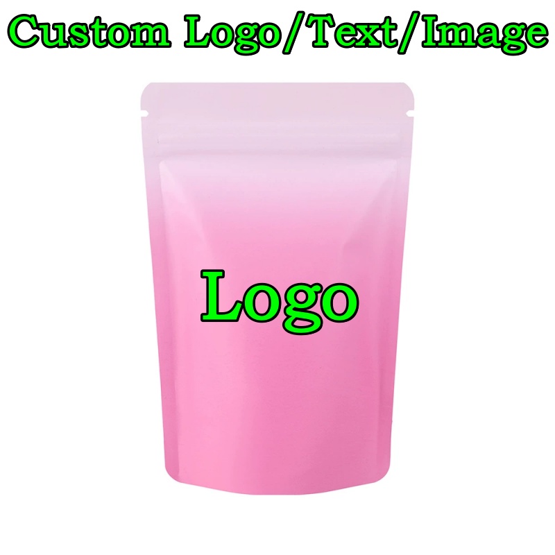 Coffee Tea Logo - 100 個スタンドアップアルミ箔ジップロックバッグ DIY ロゴプリント抹茶ココアスナック砂糖キャンディティードリップコーヒーギフト収納ポーチ