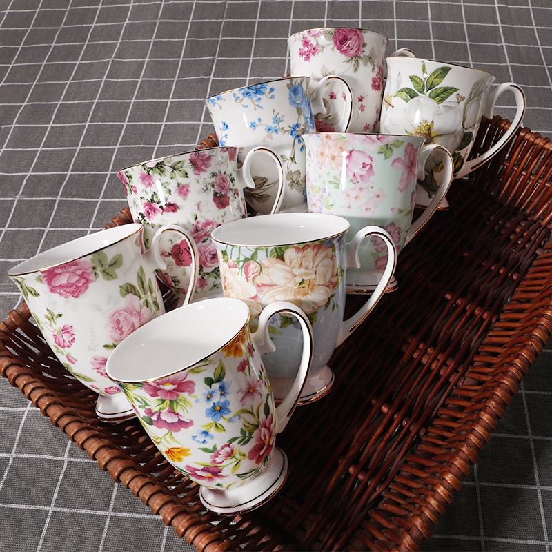 クリエイティブな磁器コーヒーカップ,家庭用ウォーターカップ, - Coffee Tea English のレビューと価格