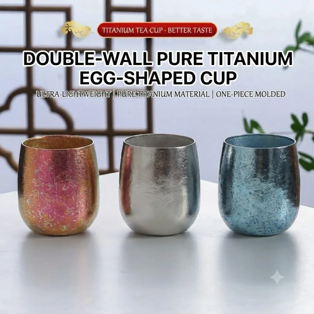 純チタン二重壁コーヒーマグカップ、家庭用、オフィス用、お茶、 - Coffee Tea For Me のレビューと価格