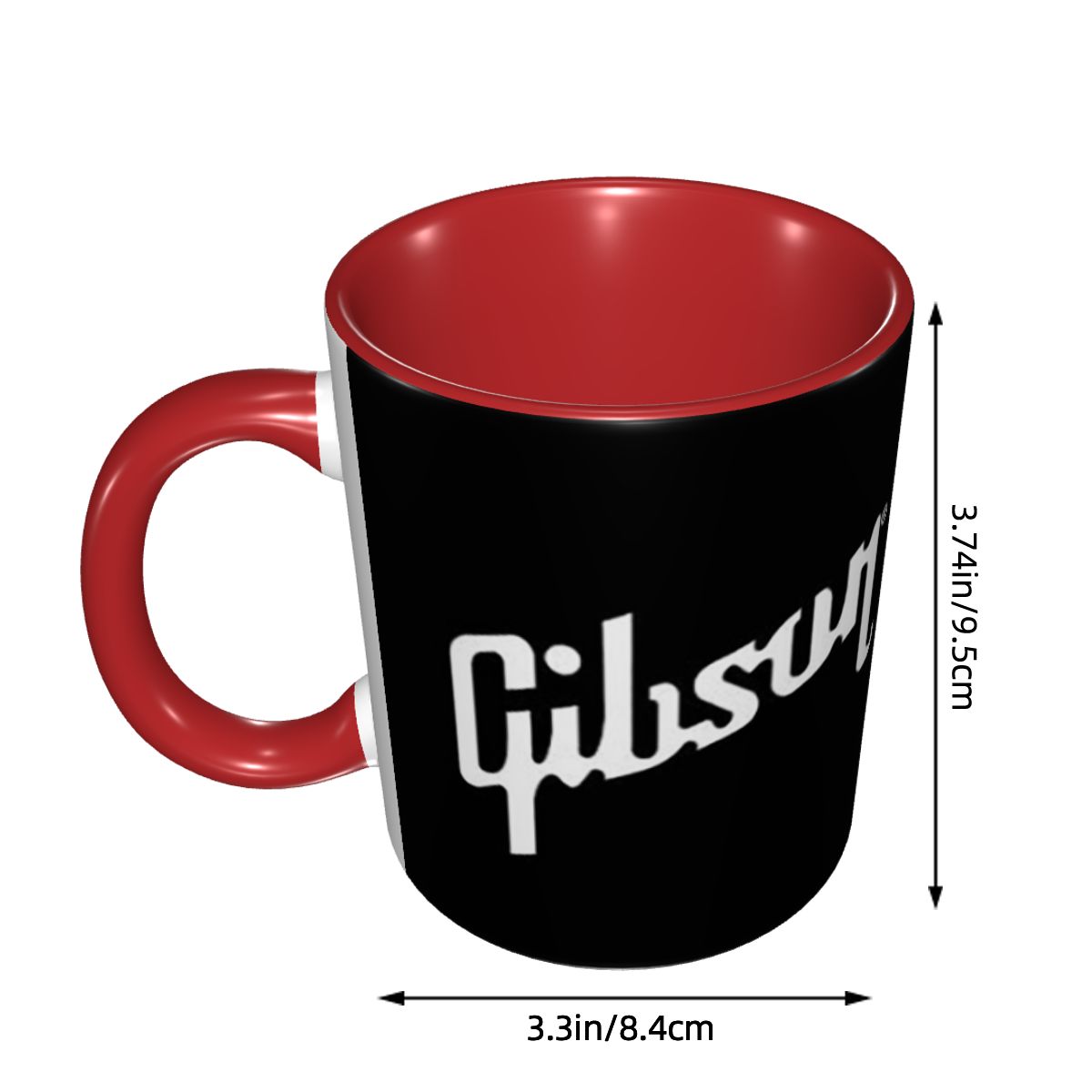 ギター ギブソン ロゴ マグカップ 面白いセラミック コーヒ - Coffee Tea Logo のレビューと価格