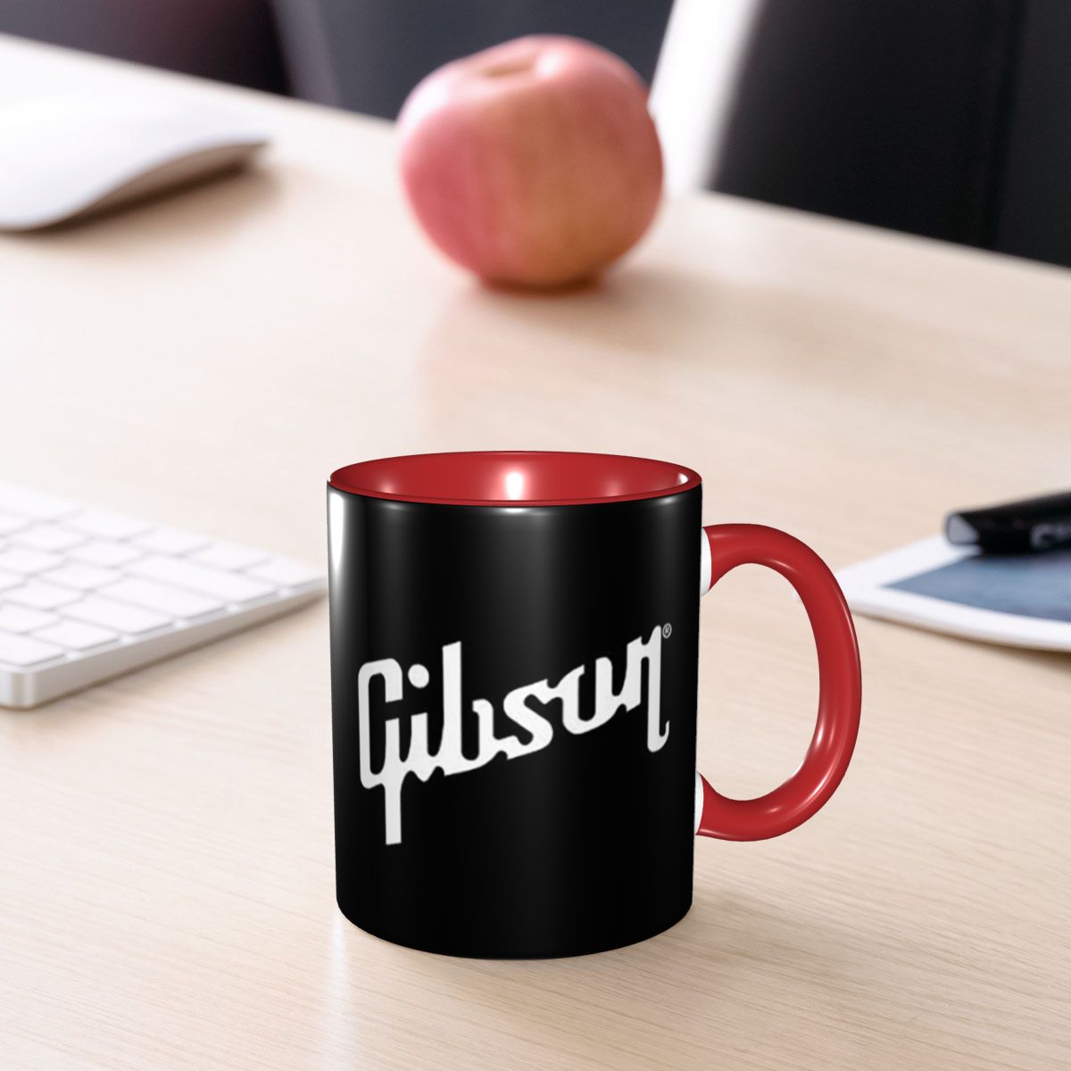 ギター ギブソン ロゴ マグカップ 面白いセラミック コーヒ - Coffee Tea Logo のレビューと価格