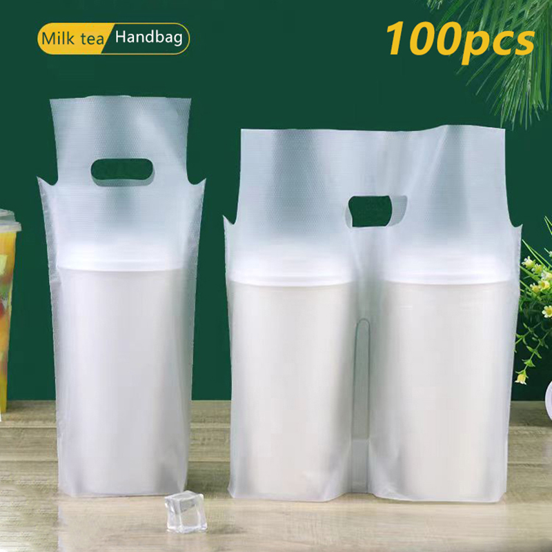 100 個シングル/ダブルカップミルクティー包装袋つや消し透 - Coffee Tea For Me のレビューと価格