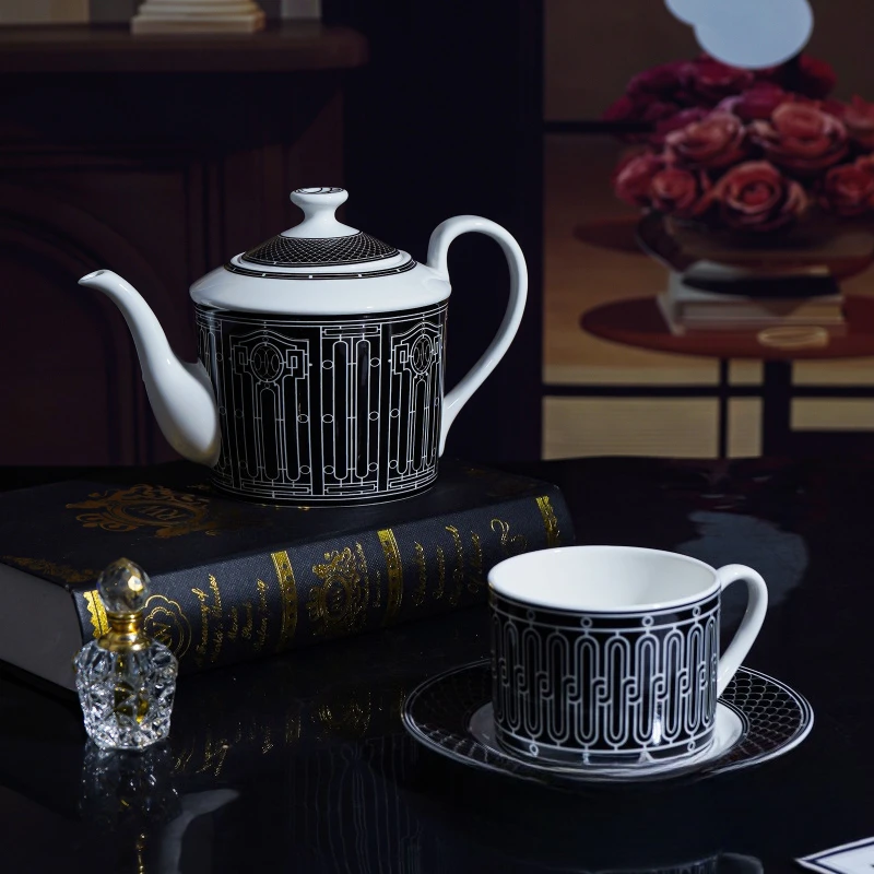 シンプルなヨーロピアンスタイルのティーセット、セラミックコー - Coffee Tea For Me のレビューと価格