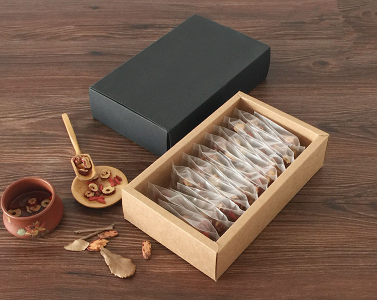 20個入り 350gsm 引き出し式クラフト黒紙折りたたみボ - Coffee Tea Logo のレビューと価格