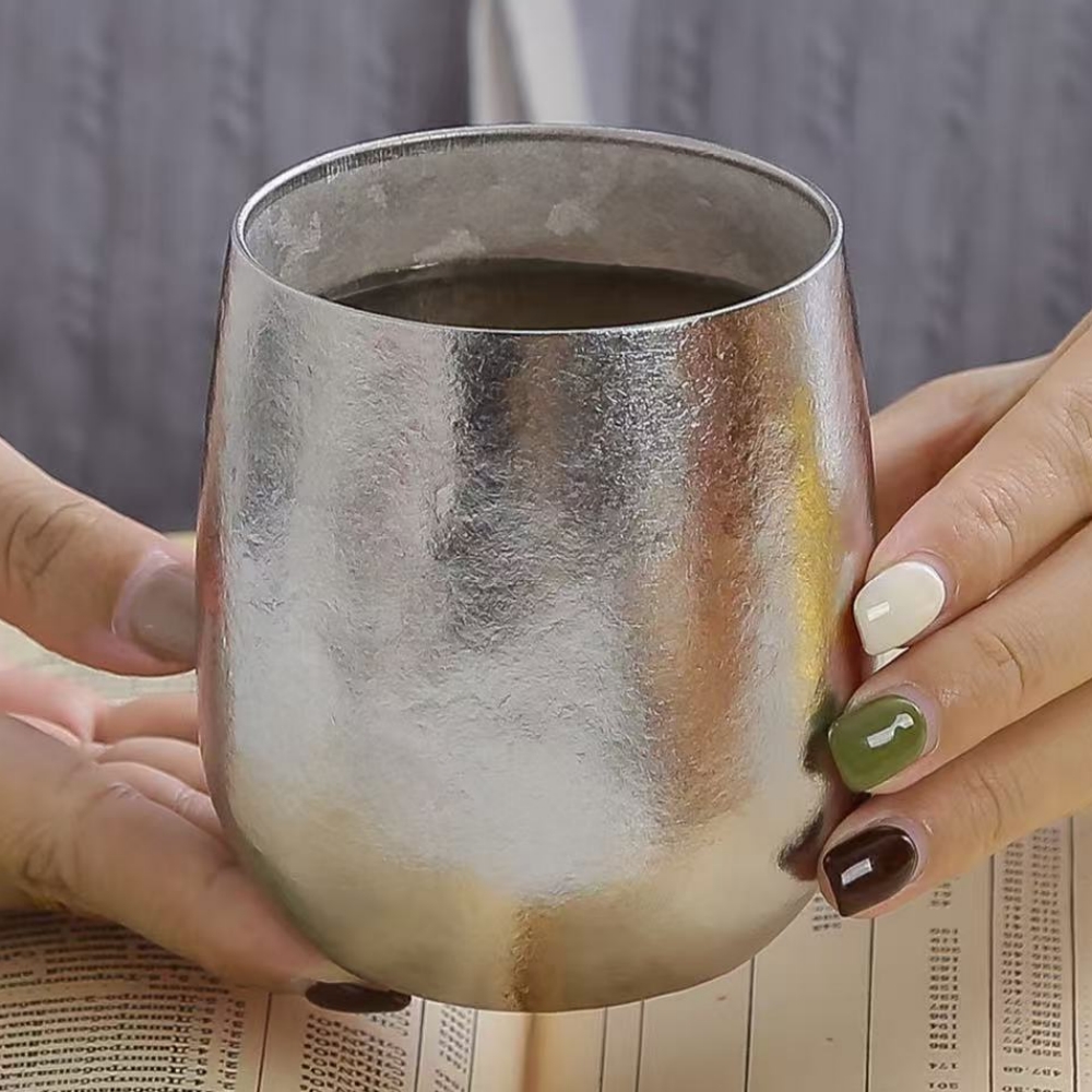 屋外用エッグマグ 純チタン二重壁コーヒーマグ、ウォーターカッ - Coffee Tea For Me のレビューと価格