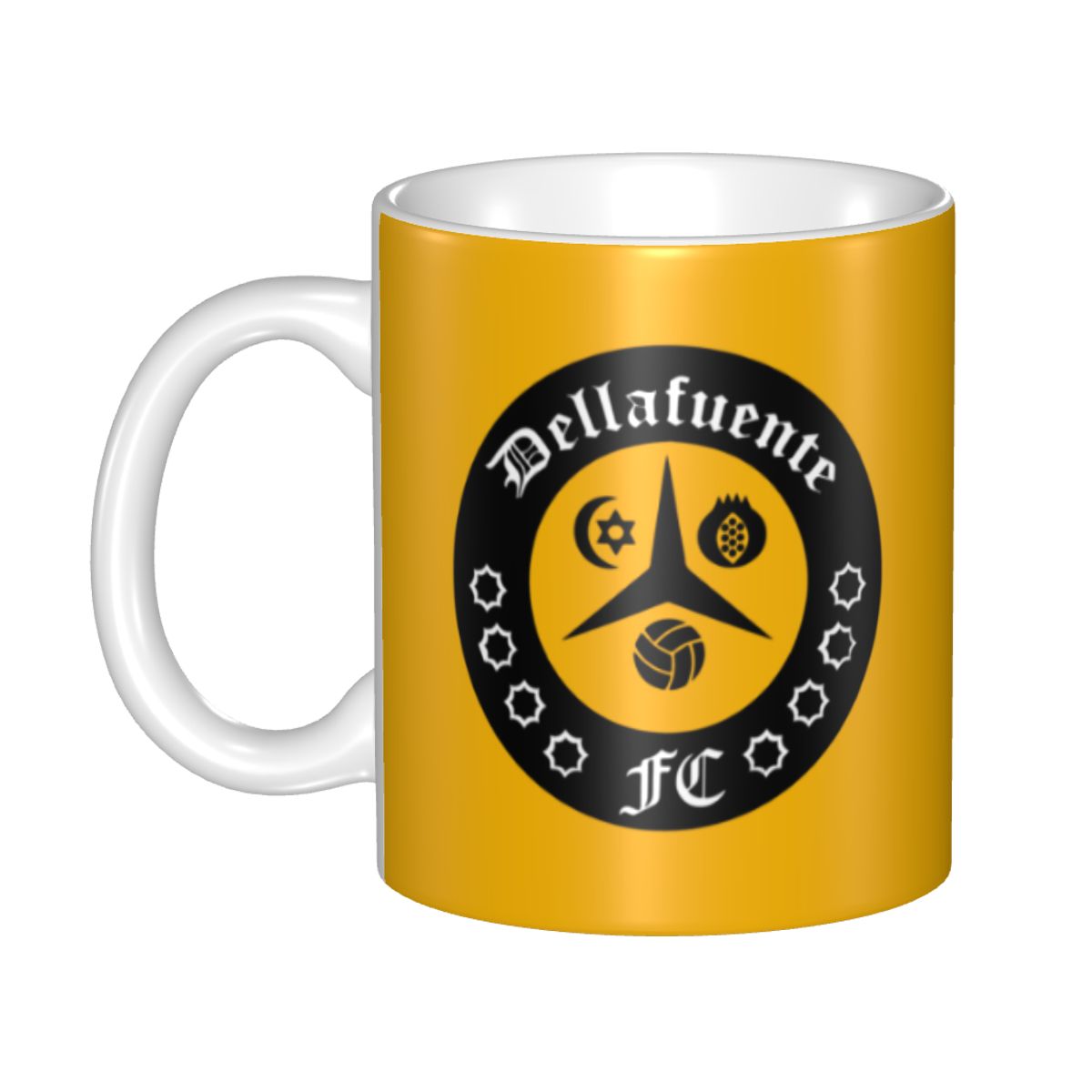 カスタマイズされたデラフェンテ FC ロゴ ゴティコ マグカ - Coffee Tea Logo のレビューと価格