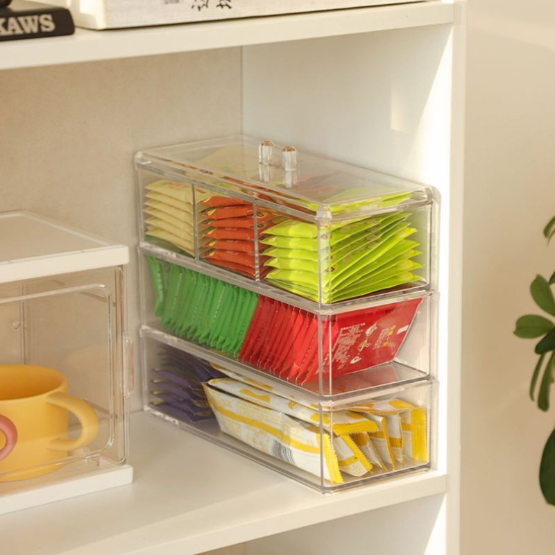 新しいティーバッグ収納ボックス、引き出し式コーヒーカプセル整 - Coffee Tea Sugar のレビューと価格
