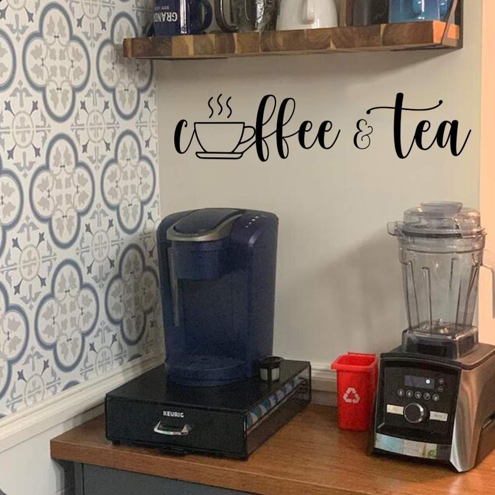 コーヒー & ティーカップの壁のステッカー,窓のステッカー, - Coffee Tea Festival のレビューと価格