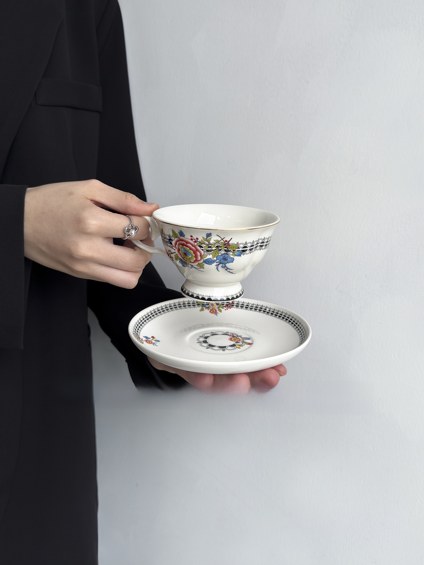 英国風花柄コーヒーカップセット高級セラミックアフタヌーンティ - Coffee Tea English のレビューと価格