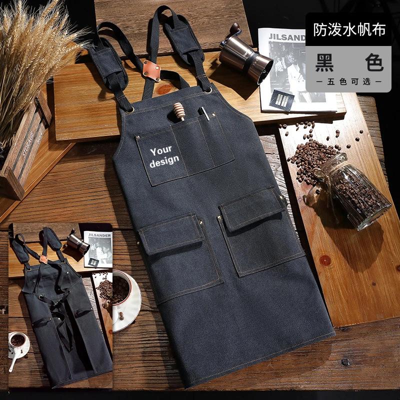 ハイエンドコーヒーショップ用のカスタマイズされたロゴ入りエプ - Coffee Tea Logo のレビューと価格