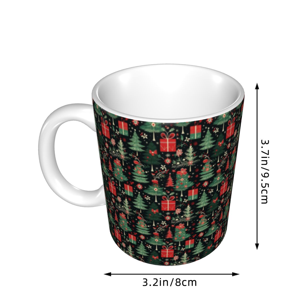 パーソナライズされたメリークリスマスのお祝いマグカップ DI - Coffee Tea Festival のレビューと価格