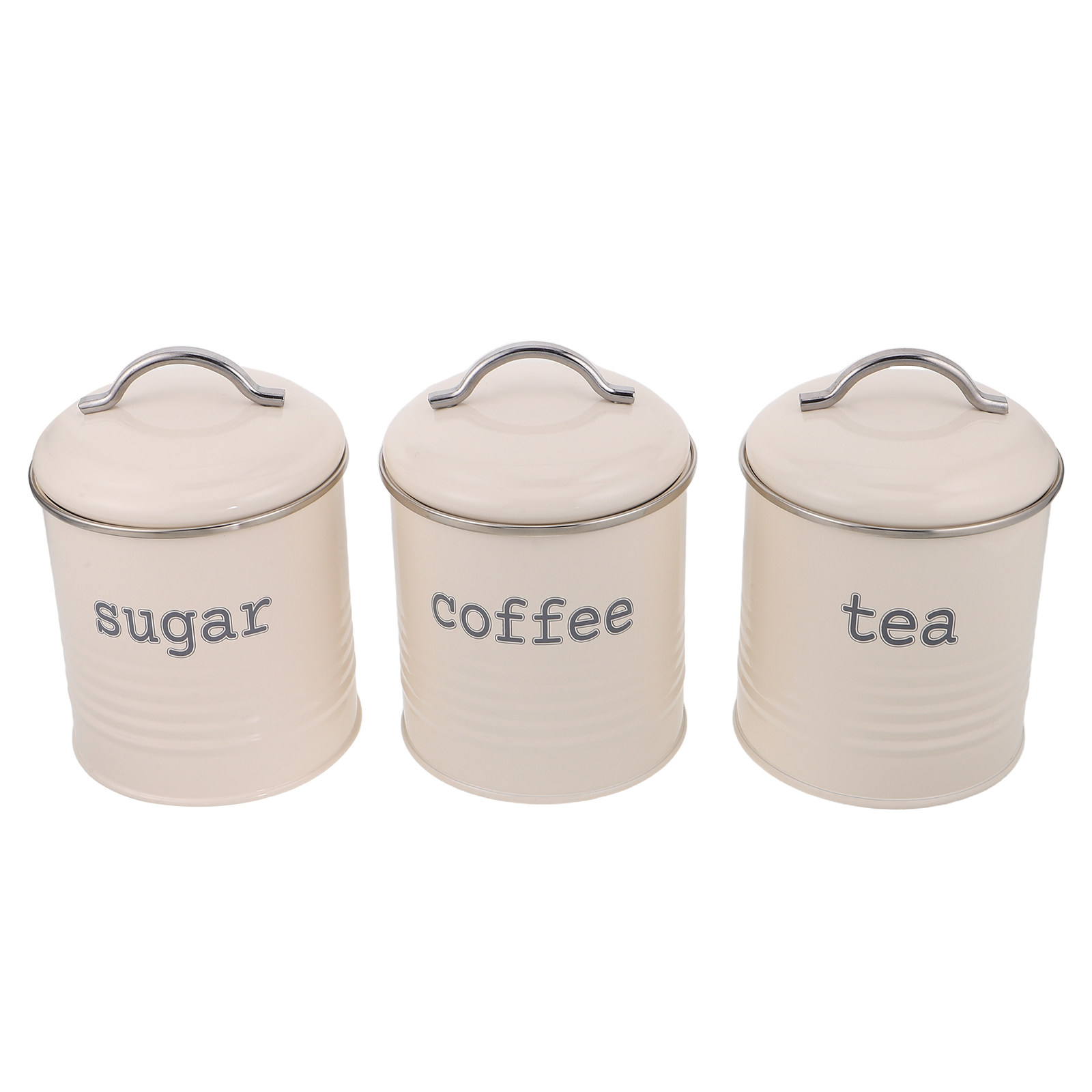 3個セット 密閉コーヒー豆容器セット 気密茶葉砂糖キャニスタ - Coffee Tea Sugar のレビューと価格